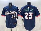 Men's San Diego Padres #23 Fernando Tatis Jr. Obsidian 2026 City Connect Limited Stitched Jersey,baseball caps,new era cap wholesale,wholesale hats
