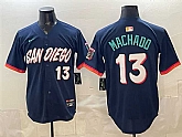 Men's San Diego Padres #13 Manny Machado Obsidian 2026 City Connect Limited Stitched Jersey,baseball caps,new era cap wholesale,wholesale hats