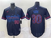 Men's Toronto Blue Jays #30 Alejandro Kirk Navy 2024 City Connect Limited Stitched Jersey,baseball caps,new era cap wholesale,wholesale hats