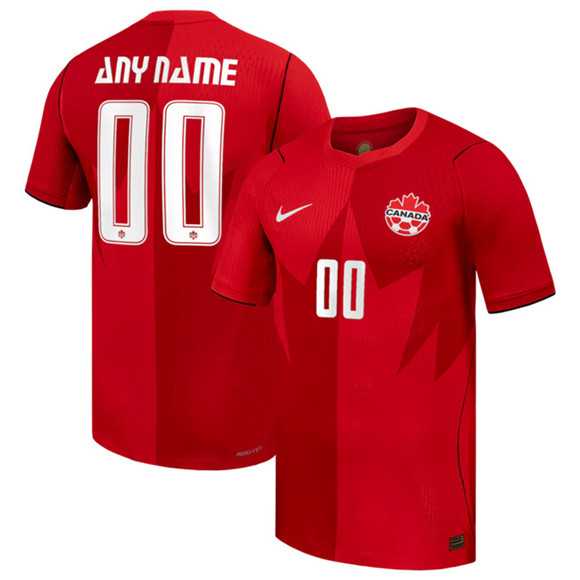 Men's Canada Custom 2026 Red Home Soccer Jersey,We sell and wholesale Men's Canada Custom 2026 Red Home Soccer Jersey on line form chian!