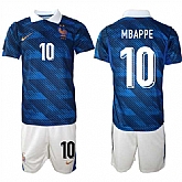 Men's France #10 Mbappe Navy 2026 Home Soccer Jersey Suit,baseball caps,new era cap wholesale,wholesale hats