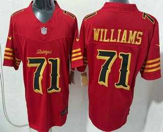 Men's San Francisco 49ers #71 Trent Williams Limited Red Rivalries FUSE Vapor Jersey,We sell and wholesale Men's San Francisco 49ers #71 Trent Williams Limited Red Rivalries FUSE Vapor Jersey on line form chian!