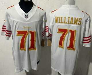 Men's San Francisco 49ers #71 Trent Williams Limited White Rivalries FUSE Vapor Jersey,We sell and wholesale Men's San Francisco 49ers #71 Trent Williams Limited White Rivalries FUSE Vapor Jersey on line form chian!