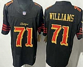 Men's San Francisco 49ers #71 Trent Williams Limited Black Rivalries FUSE Vapor Jersey,baseball caps,new era cap wholesale,wholesale hats