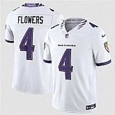 Men's Baltimore Ravens #4 Zay Flowers White 2026 F.U.S.E. Vapor Stitched Limited Jersey Dzhi,baseball caps,new era cap wholesale,wholesale hats