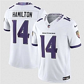 Men's Baltimore Ravens #14 Kyle Hamilton White 2026 F.U.S.E. Stitched Vapor Limited Jersey Dzhi,baseball caps,new era cap wholesale,wholesale hats