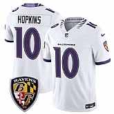 Men's Baltimore Ravens #10 DeAndre Hopkins White 2026 F.U.S.E. Vapor Limited Stitched Jersey Dzhi,baseball caps,new era cap wholesale,wholesale hats