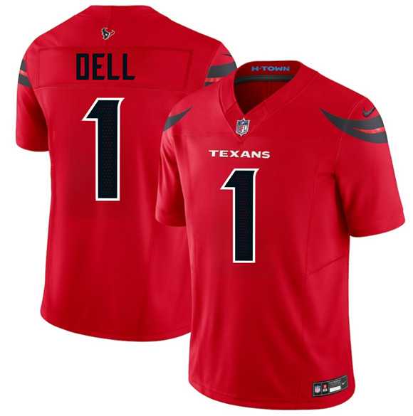 Men's Houston Texans #1 Tank Dell Red 2024 Alternate Vapor F.U.S.E. Limited Stitched Jersey Dzhi,We sell and wholesale Men's Houston Texans #1 Tank Dell Red 2024 Alternate Vapor F.U.S.E. Limited Stitched Jersey Dzhi on line form chian!