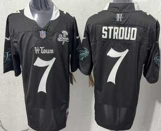 Men's Houston Texans #7 CJ Stroud Limited Black Screwstan FUSE Vapor Jersey Dzhi,We sell and wholesale Men's Houston Texans #7 CJ Stroud Limited Black Screwstan FUSE Vapor Jersey Dzhi on line form chian!