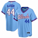 Men's Atlanta Braves #44 Hank Aaron Powder Blue 2026 City Connect Stadium Stitched Jersey Dzhi,baseball caps,new era cap wholesale,wholesale hats