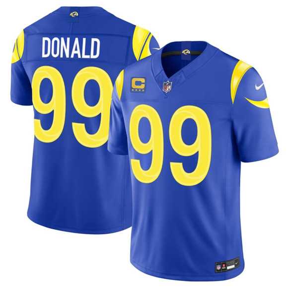 Men's Los Angeles Rams #99 Aaron Donald Royal 2026 F.U.S.E. With 4- Star C Patch Vapor Limited Stitched Jersey Dzhi,We sell and wholesale Men's Los Angeles Rams #99 Aaron Donald Royal 2026 F.U.S.E. With 4- Star C Patch Vapor Limited Stitched Jersey Dzhi on line form chian!