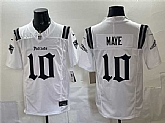 Men's New England Patriots #10 Drake Maye White F.U.S.E. Gothic Revolution Edition Stitched Jersey Dzhi,baseball caps,new era cap wholesale,wholesale hats