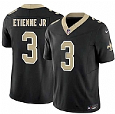 Men's New Orleans Saints #3 Travis Etienne Jr Black 2026 F.U.S.E Vapor Limited Stitched Jersey Dzhi,baseball caps,new era cap wholesale,wholesale hats