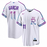 Men's Kansas City Royals #11 Maikel Garcia White 2026 City Connect Stadium Stitched Jersey Dzhi,baseball caps,new era cap wholesale,wholesale hats