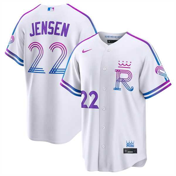 Men's Kansas City Royals #22 Carter Jensen White 2026 City Connect Stadium Stitched Jersey Dzhi,We sell and wholesale Men's Kansas City Royals #22 Carter Jensen White 2026 City Connect Stadium Stitched Jersey Dzhi on line form chian!