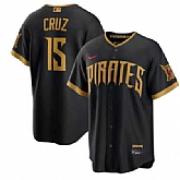 Men's Pittsburgh Pirates #15 Oneil Cruz Black 2026 City Connect Stadium Jersey,baseball caps,new era cap wholesale,wholesale hats