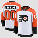 Men's Philadelphia Flyers ACTIVE PLAYER Custom White 2024-25 Away Stitched Hockey Jersey,baseball caps,new era cap wholesale,wholesale hats
