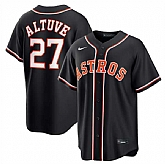 Men's Houston Astros #27 Jose Altuve 2026 Black Out Stitched Jersey Dzhi,baseball caps,new era cap wholesale,wholesale hats