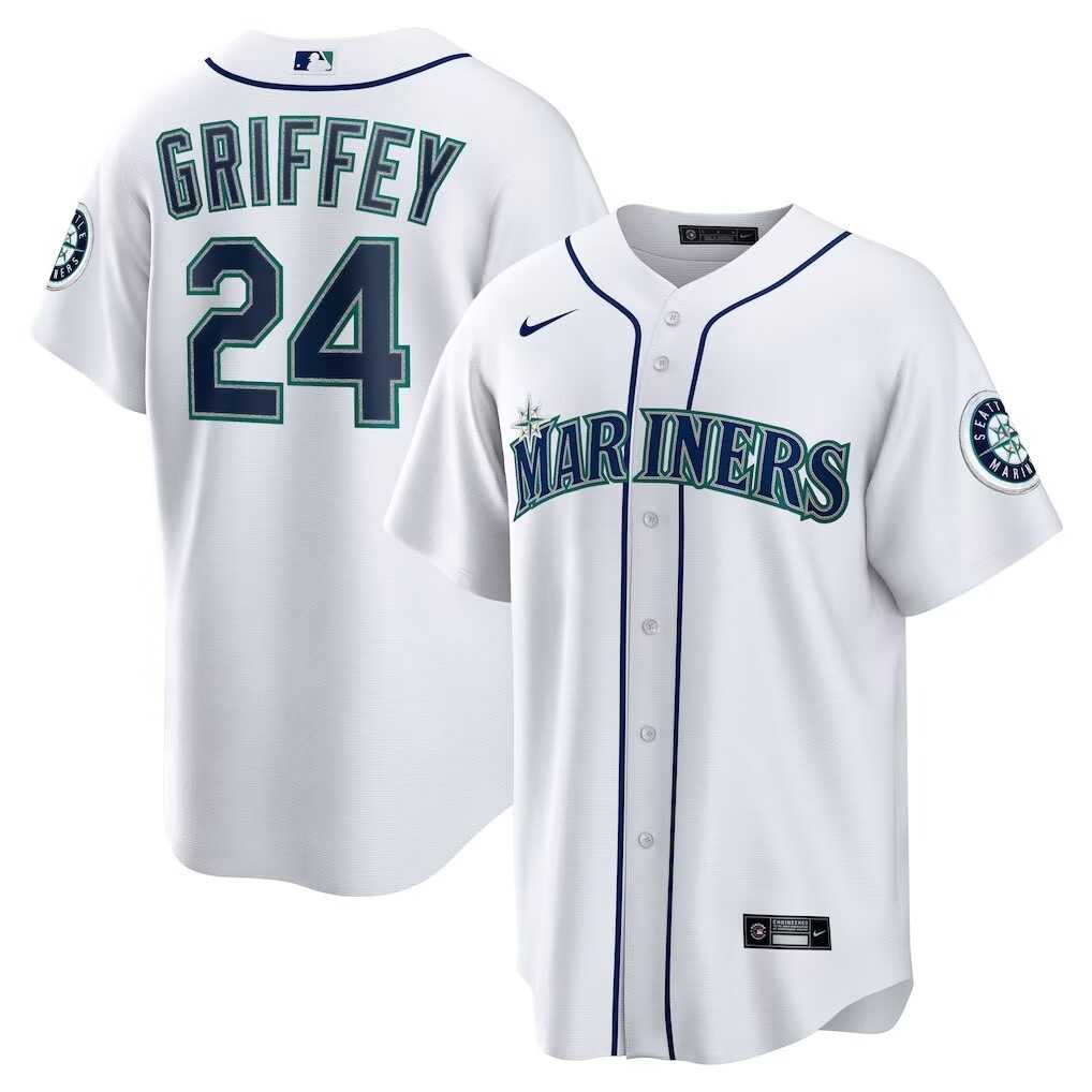 Men's Seattle Mariners #24 Ken Griffey Jr. White Cool Base Jersey Dzhi,We sell and wholesale Men's Seattle Mariners #24 Ken Griffey Jr. White Cool Base Jersey Dzhi on line form chian!