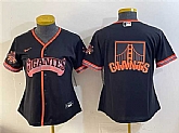 Women's San Francisco Giants Team Big Logo Black 2026 Alternate Stadium Stitched Jersey(Run Small) Dzhi,baseball caps,new era cap wholesale,wholesale hats