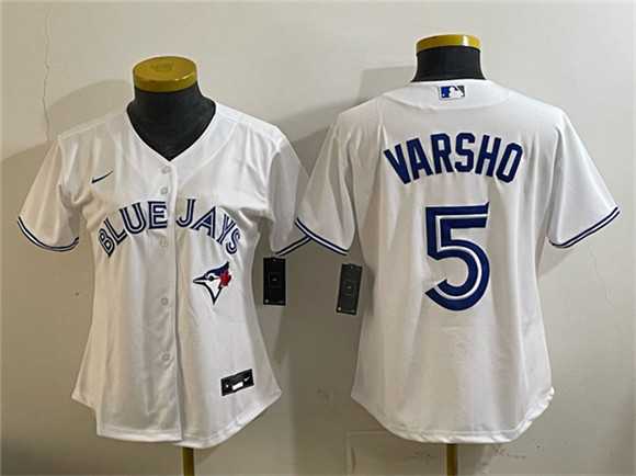 Women's Toronto Blue Jays #5 Daulton Varsho White Cool Base Stitched Jersey (Run Small),We sell and wholesale Women's Toronto Blue Jays #5 Daulton Varsho White Cool Base Stitched Jersey (Run Small) on line form chian!