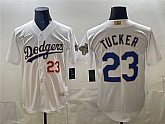 Men's Los Angeles Dodgers #23 Kyle Tucker White 2026 Gold Collection Stadium Stitched Jersey,baseball caps,new era cap wholesale,wholesale hats