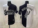 Men's San Antonio Spurs Team Big Logo White Black Stitched Jersey Dzhi,baseball caps,new era cap wholesale,wholesale hats