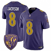 Men's Baltimore Ravens #8 Lamar Jackson Purple 2026 F.U.S.E. Alternate Vapor Limited Stitched Jersey Dzhi,baseball caps,new era cap wholesale,wholesale hats