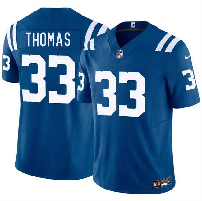 Men's Indianapolis Colts #33 Juanyeh Thomas Blue 2026 F.U.S.E. Vapor Limited Stitched Jersey Dzhi,We sell and wholesale Men's Indianapolis Colts #33 Juanyeh Thomas Blue 2026 F.U.S.E. Vapor Limited Stitched Jersey Dzhi on line form chian!