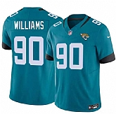 Men's Jacksonville Jaguars #90 Wesley Williams Teal 2026 Draft F.U.S.E. Vapor Untouchable Limited Stitched Jersey Dzhi,baseball caps,new era cap wholesale,wholesale hats