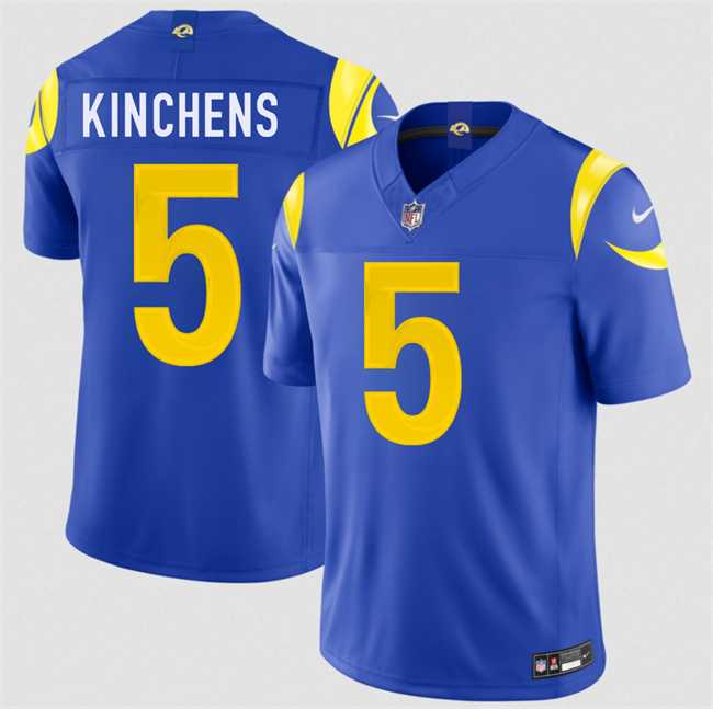 Men's Los Angeles Rams #5 Kamren Kinchens Royal 2026 F.U.S.E. Vapor Limited Stitched Jersey Dzhi,We sell and wholesale Men's Los Angeles Rams #5 Kamren Kinchens Royal 2026 F.U.S.E. Vapor Limited Stitched Jersey Dzhi on line form chian!
