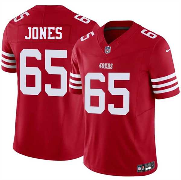 Men's San Francisco 49ers #65 Robert Jones Red 2026 F.U.S.E. Vapor Untouchable Limited Stitched Jersey Dzhi,We sell and wholesale Men's San Francisco 49ers #65 Robert Jones Red 2026 F.U.S.E. Vapor Untouchable Limited Stitched Jersey Dzhi on line form chian!