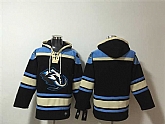 Men's Utah Mammoth Blank Black Blue Ageless Must-Have Lace-Up Pullover Hoodie,baseball caps,new era cap wholesale,wholesale hats