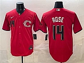 Men's Cincinnati Reds #14 Pete Rose Red 2026 City Connect Stadium Stitched Jersey Dzhi,baseball caps,new era cap wholesale,wholesale hats