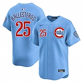 Men's Chicago Cubs #25 Moises ballesteros Blue 2024 25 2nd Alternate Limited Stitched Jersey Dzhi,baseball caps,new era cap wholesale,wholesale hats