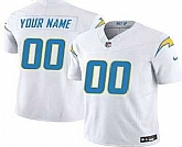Men's Los Angeles Chargers Customized Limited White FUSE Vapor Jersey,baseball caps,new era cap wholesale,wholesale hats