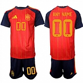 Men's Spain Custom Any Name And Number National Team FIFA x World Cup 2026 Home Red On Field Jerseys,baseball caps,new era cap wholesale,wholesale hats