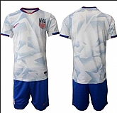 Men's United States USA Blank or Custom Team FIFA x World Cup 2026 Home White On Field Suit Jersey,baseball caps,new era cap wholesale,wholesale hats