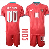 Youth Portugal Custom Any Name And Number National Team FIFA x World Cup 2026 Home Red On Eusebio special edition Kids Jersey,baseball caps,new era cap wholesale,wholesale hats