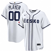 Men's Czech Baseball Active Player Custom White 2026 World Baseball Classic Home Stadium Stitched Jersey,baseball caps,new era cap wholesale,wholesale hats