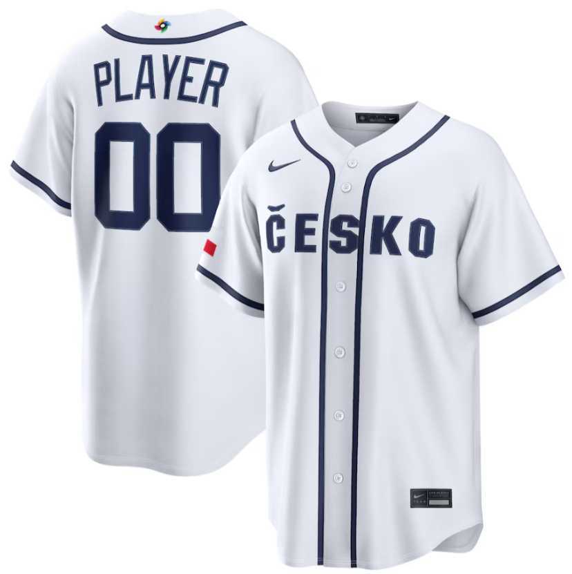 Men's Czech Baseball Active Player Custom White 2026 World Baseball Classic Home Stadium Stitched Jersey,We sell and wholesale Men's Czech Baseball Active Player Custom White 2026 World Baseball Classic Home Stadium Stitched Jersey on line form chian!