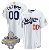 Men's Los Angeles Dodgers ACTIVE PLAYER Custom White 2026 Gold Collection Stadium Stitched Baseball Jersey,baseball caps,new era cap wholesale,wholesale hats
