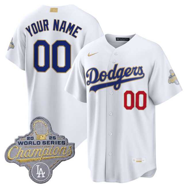 Men's Los Angeles Dodgers ACTIVE PLAYER Custom White 2026 Gold Collection Stadium Stitched Baseball Jersey,We sell and wholesale Men's Los Angeles Dodgers ACTIVE PLAYER Custom White 2026 Gold Collection Stadium Stitched Baseball Jersey on line form chian!