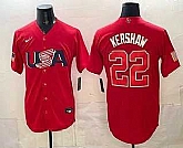 Men's USA #22 Clayton Kershaw Red 2026 World Baseball Classic Cool Base Jersey,baseball caps,new era cap wholesale,wholesale hats