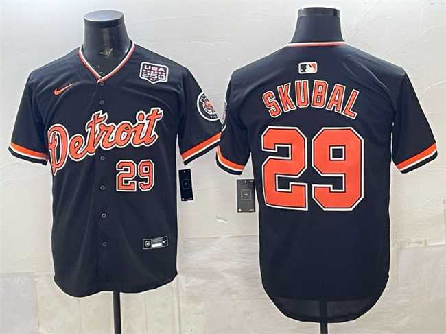 Men's Detroit Tigers #29 Tarik Skubal Navy 2026 Alternate USA 250' Patch Vapor Premier Limited Stitched Jersey Dzhi,We sell and wholesale Men's Detroit Tigers #29 Tarik Skubal Navy 2026 Alternate USA 250' Patch Vapor Premier Limited Stitched Jersey Dzhi on line form chian!