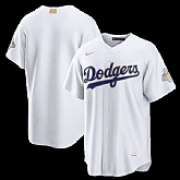 Men's Los Angeles Dodgers Nike White 2026 Gold Collection Stadium Jersey Dzhi,baseball caps,new era cap wholesale,wholesale hats