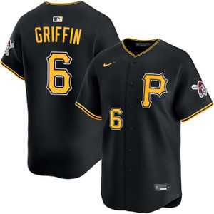 Men's Pittsburgh Pirates #6 Konnor Griffin Nike Black Alt Limited Jersey Dzhi,We sell and wholesale Men's Pittsburgh Pirates #6 Konnor Griffin Nike Black Alt Limited Jersey Dzhi on line form chian!