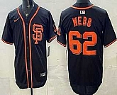 Men's San Francisco Giants #62 Logan Webb Black Limited Jersey Dzhi,baseball caps,new era cap wholesale,wholesale hats