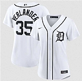 Women's Detroit Tigers #35 Justin Verlander White 2026 Cool Base Stitched Jersey Dzhi,baseball caps,new era cap wholesale,wholesale hats