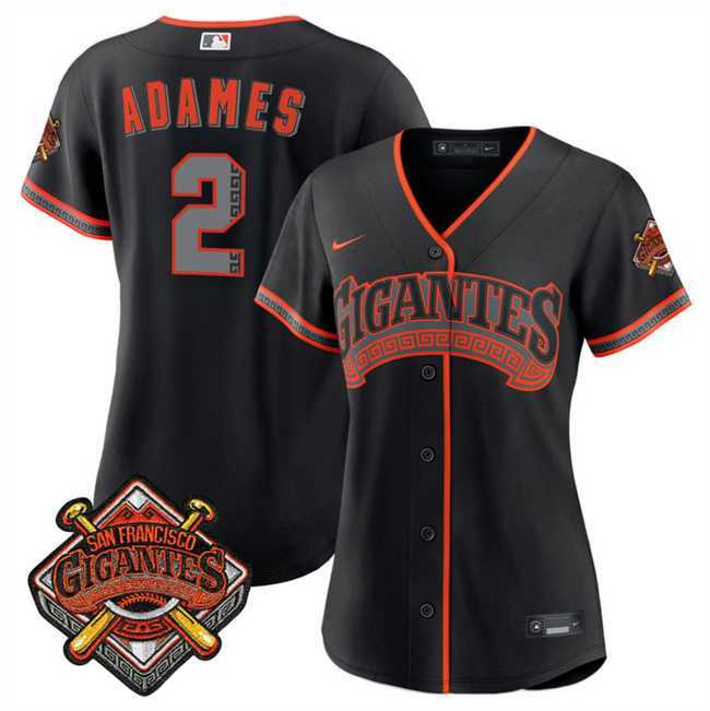 Women's San Francisco Giants #2 Willy Adames Black 2026 Alternate Stadium Stitched Jersey Dzhi,We sell and wholesale Women's San Francisco Giants #2 Willy Adames Black 2026 Alternate Stadium Stitched Jersey Dzhi on line form chian!